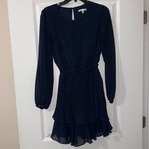 Navy long sleeve dress